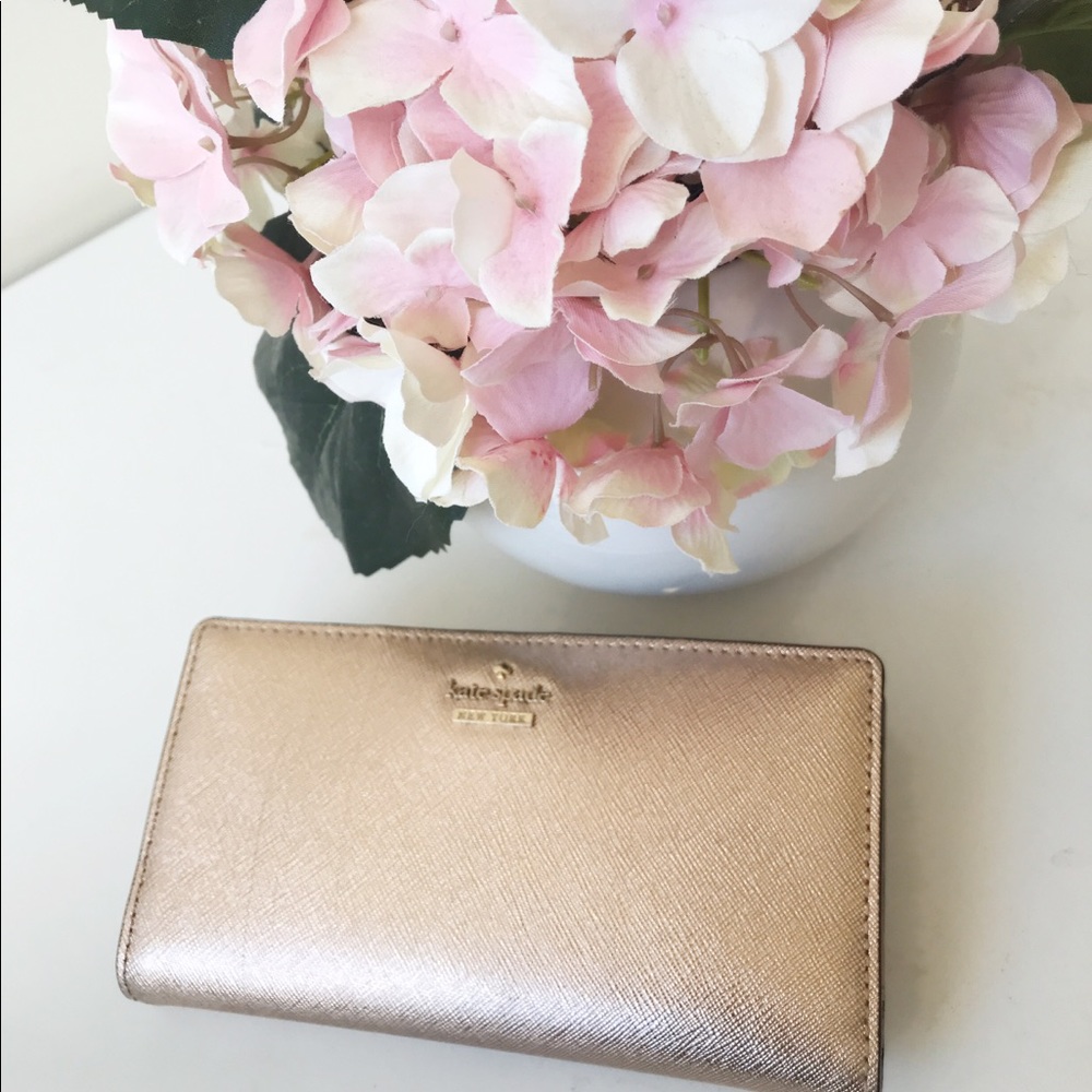 👛👜💕Kate Spade Bifold Wallet Rose Gold - Picture 2 of 6